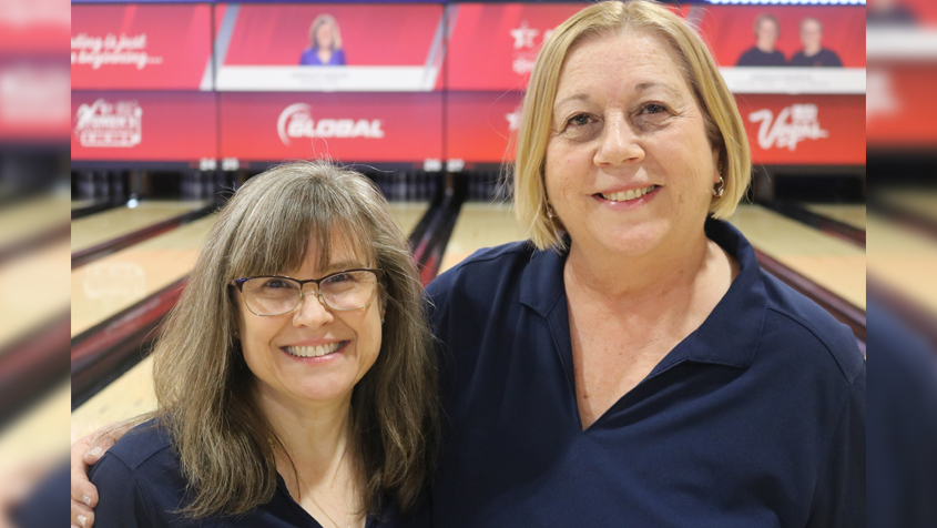 Anna-Marie Quon and Becky Culver at the 2023 USBC Women's Championships